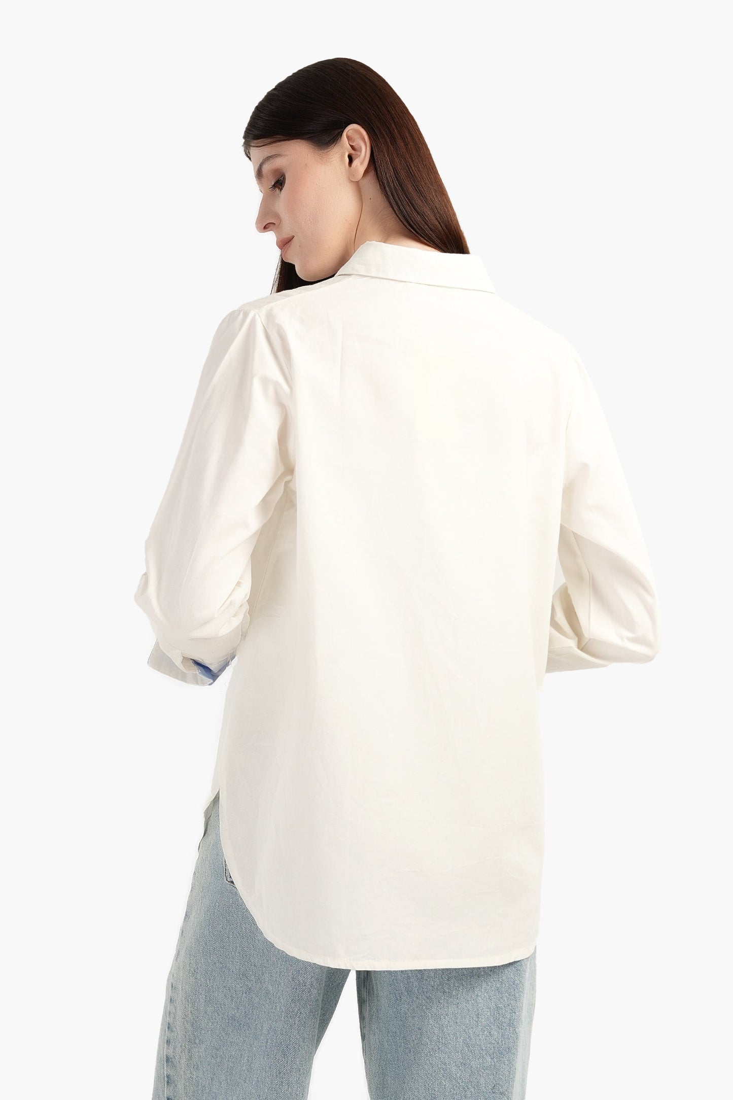 Poplin Shirt with Side Vents