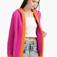 Color Piping Hem Cardigan