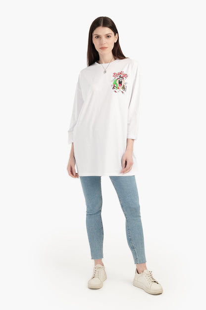 Back Printed Long T-Shirt