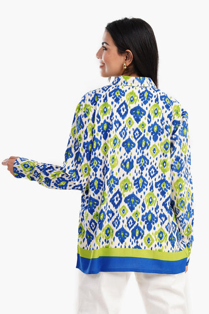 Self-Printed Voile Shirt