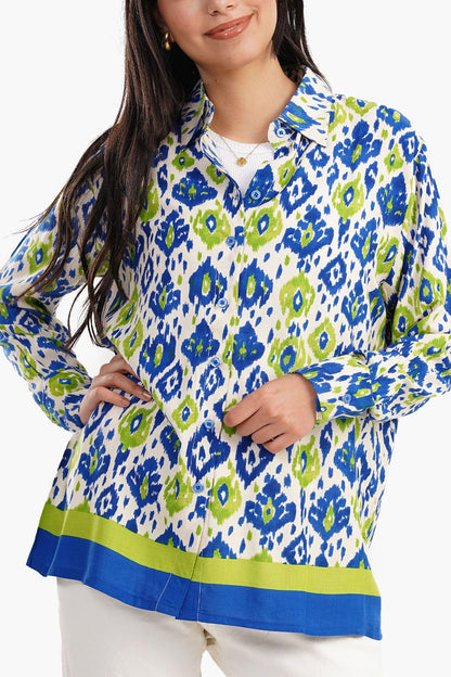 Self-Printed Voile Shirt