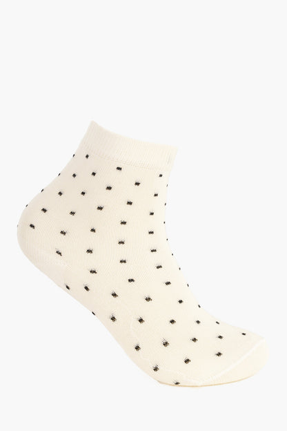 جوارب مخططة ومنقطّة للبنات - 5 أزواج