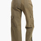 Linen Cargo Pants with Slits