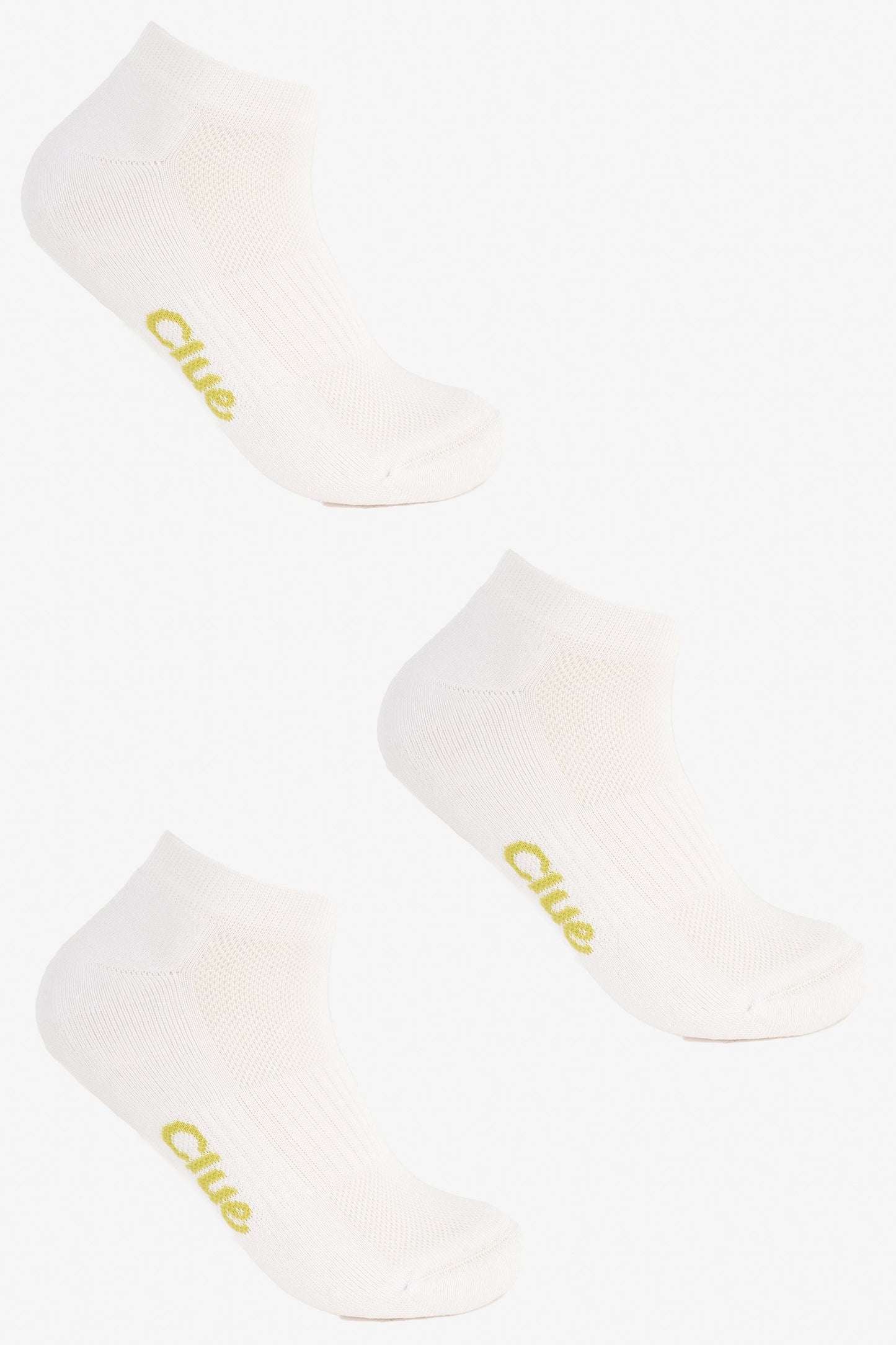 Set of 3 Pairs of Plain Ankle Socks