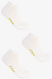 Set of 3 Pairs of Plain Ankle Socks