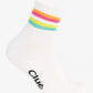 Set of 3 Pairs of Striped Quarter Length Socks