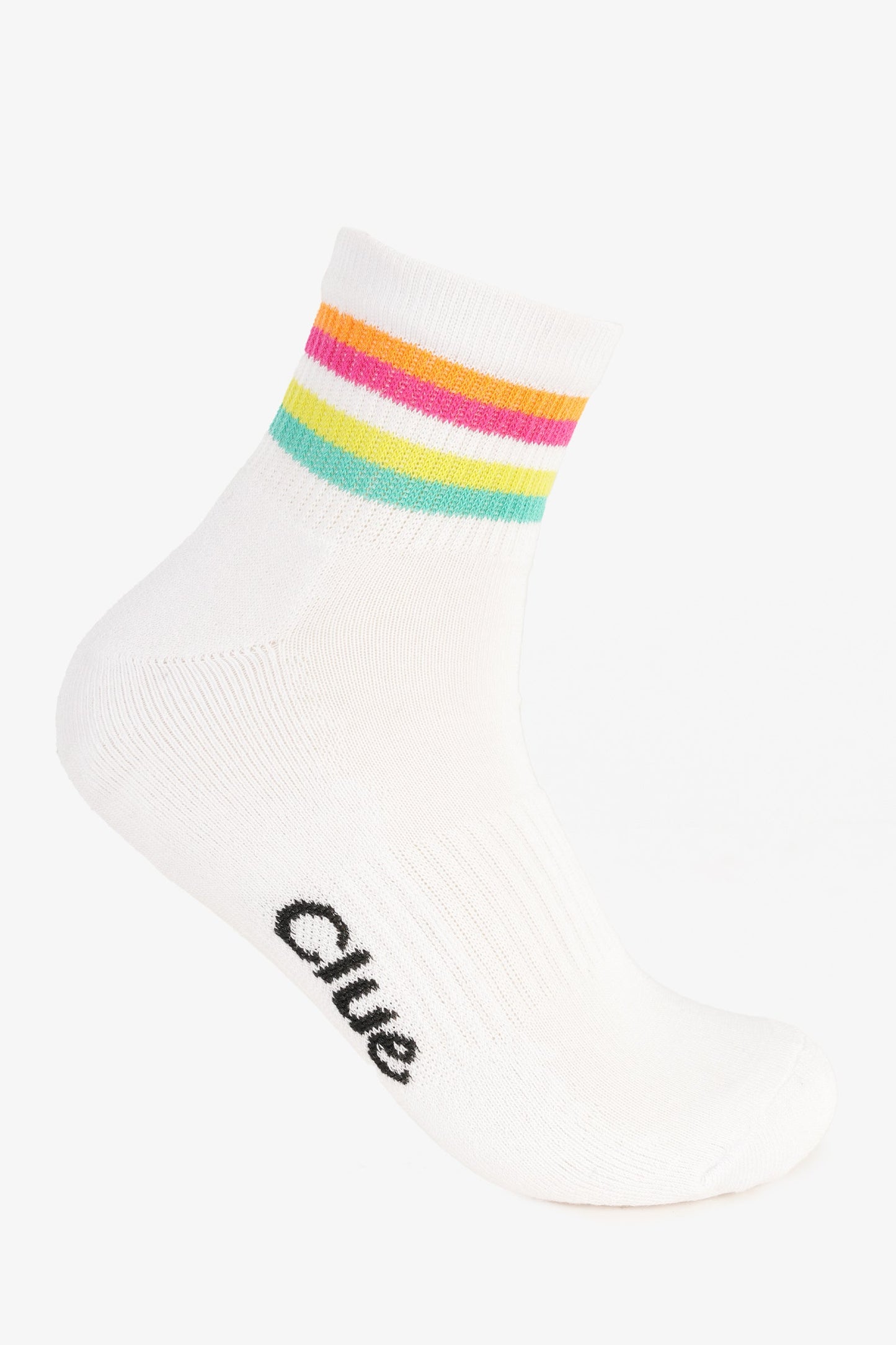 Set of 3 Pairs of Striped Quarter Length Socks