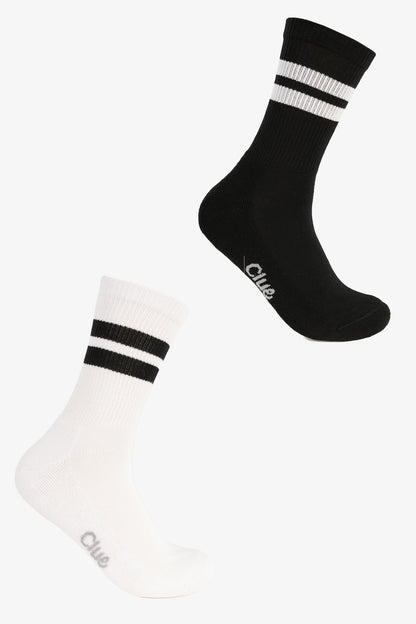 Set of 2 Pairs of Lurex Quarter Length Socks