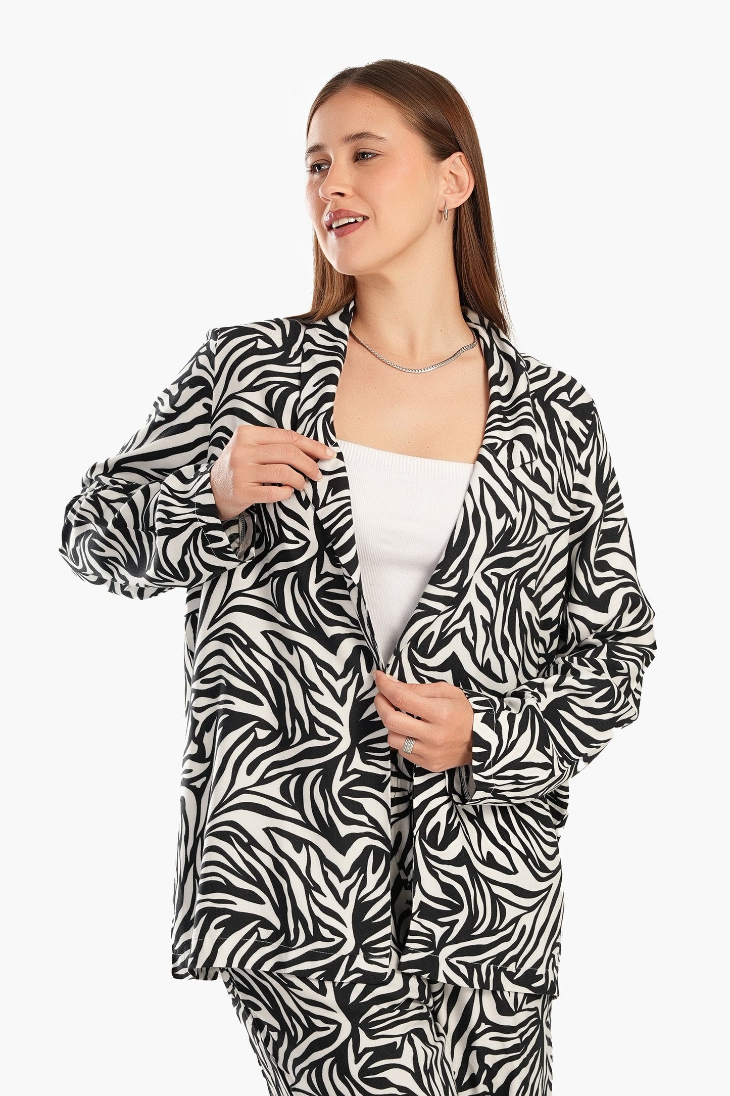 All Over Bi-Tone Print Jacket