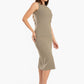 Below Knee Ribbed Dress