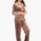 Carina Velvet Classic Pyjama Set