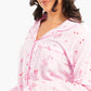 Pink Striped Printed Pyjama Set