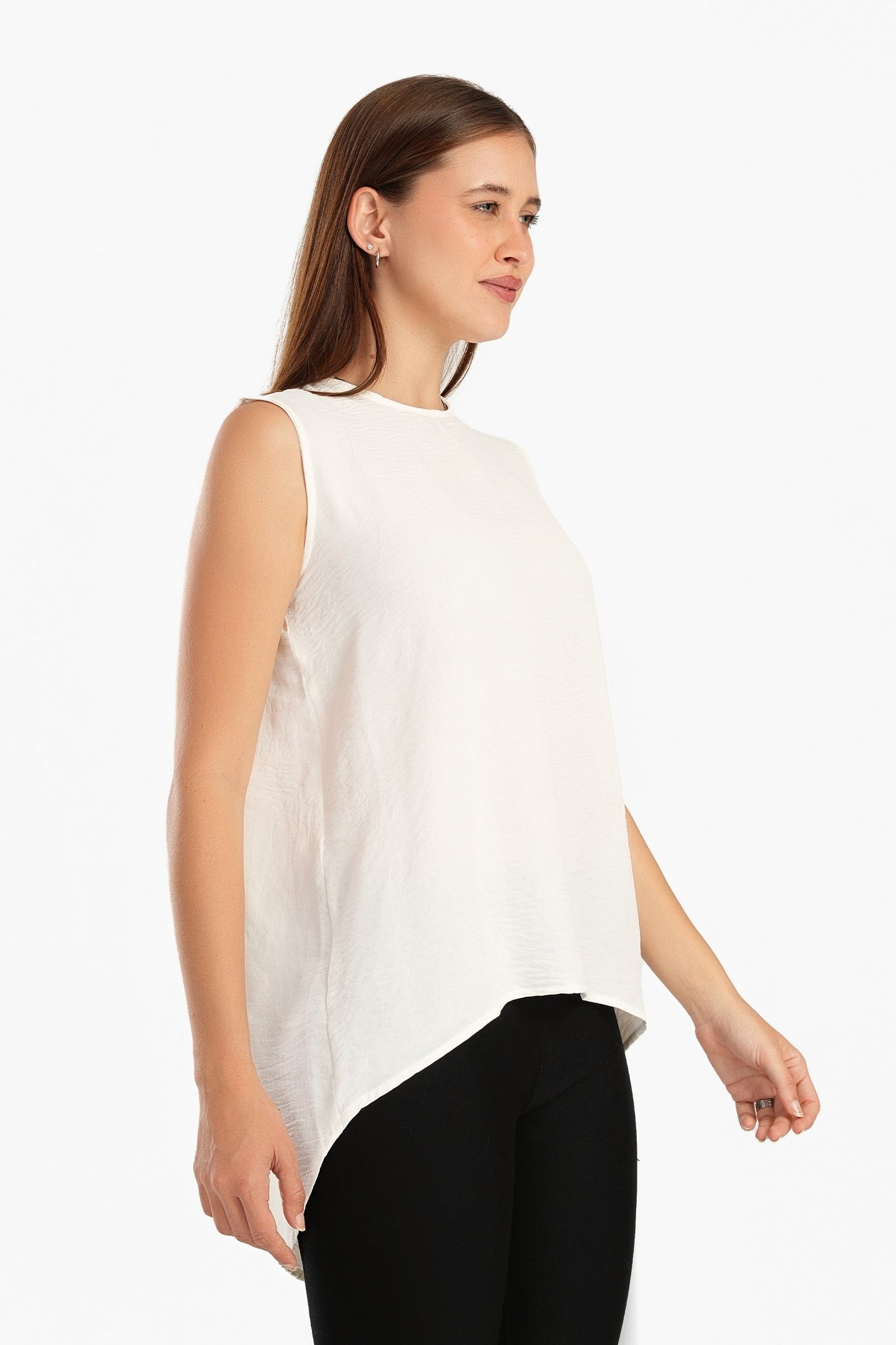 Asymmetrical Sleeveless Blouse