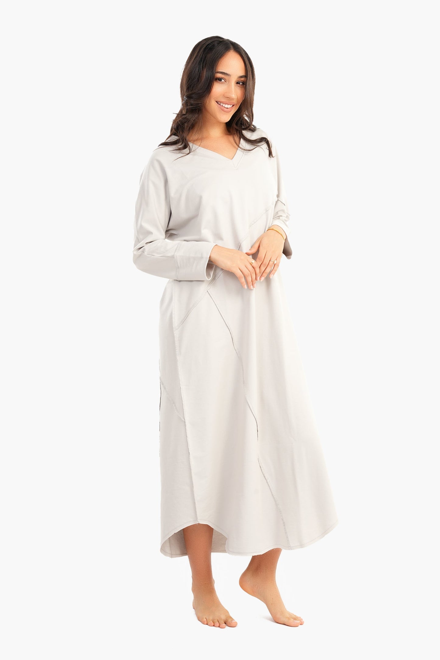 Maxi Nightgown with Round Hem