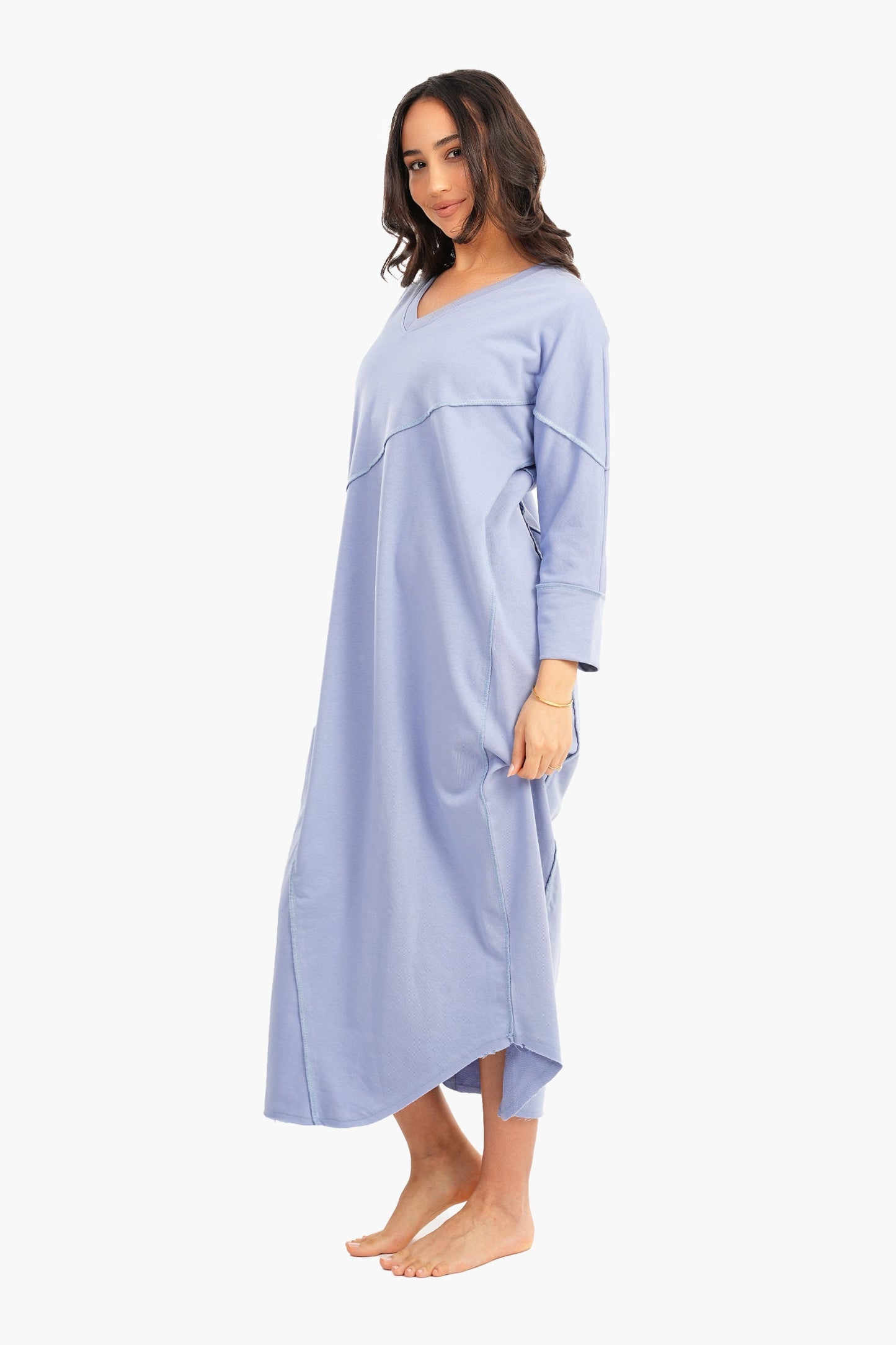 Maxi Nightgown with Round Hem