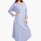 Maxi Nightgown with Round Hem