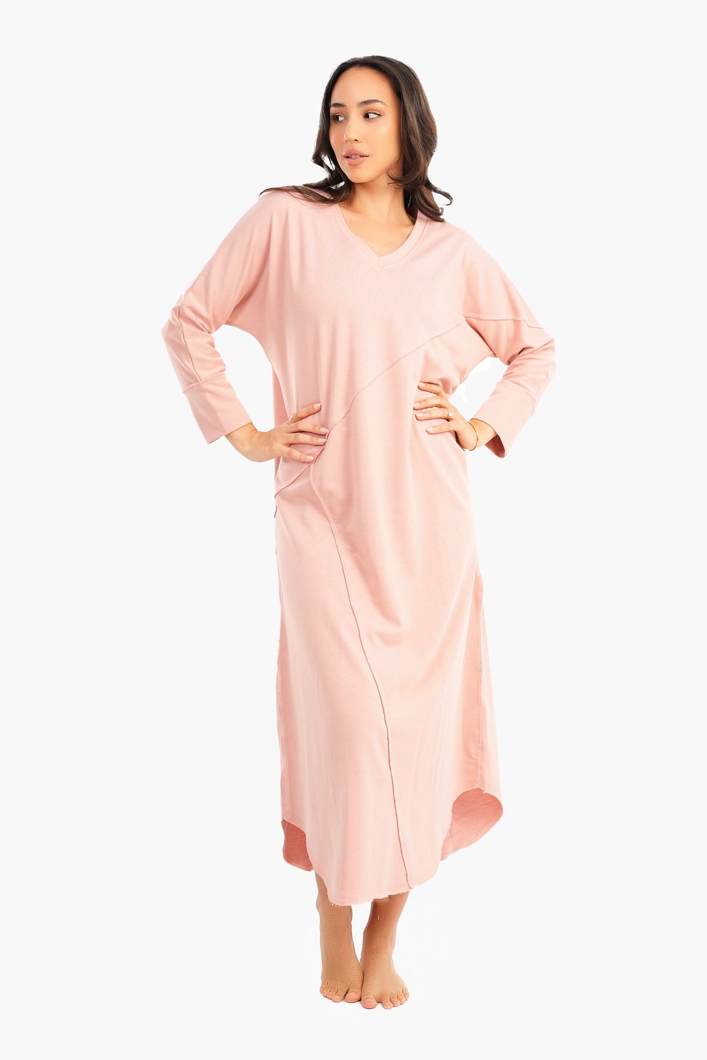 Maxi Nightgown with Round Hem