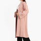 Wool Open Neckline Coat