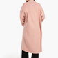 Wool Open Neckline Coat