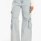 Vintage Wide-Leg Cargo Jeans