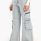 Vintage Wide-Leg Cargo Jeans