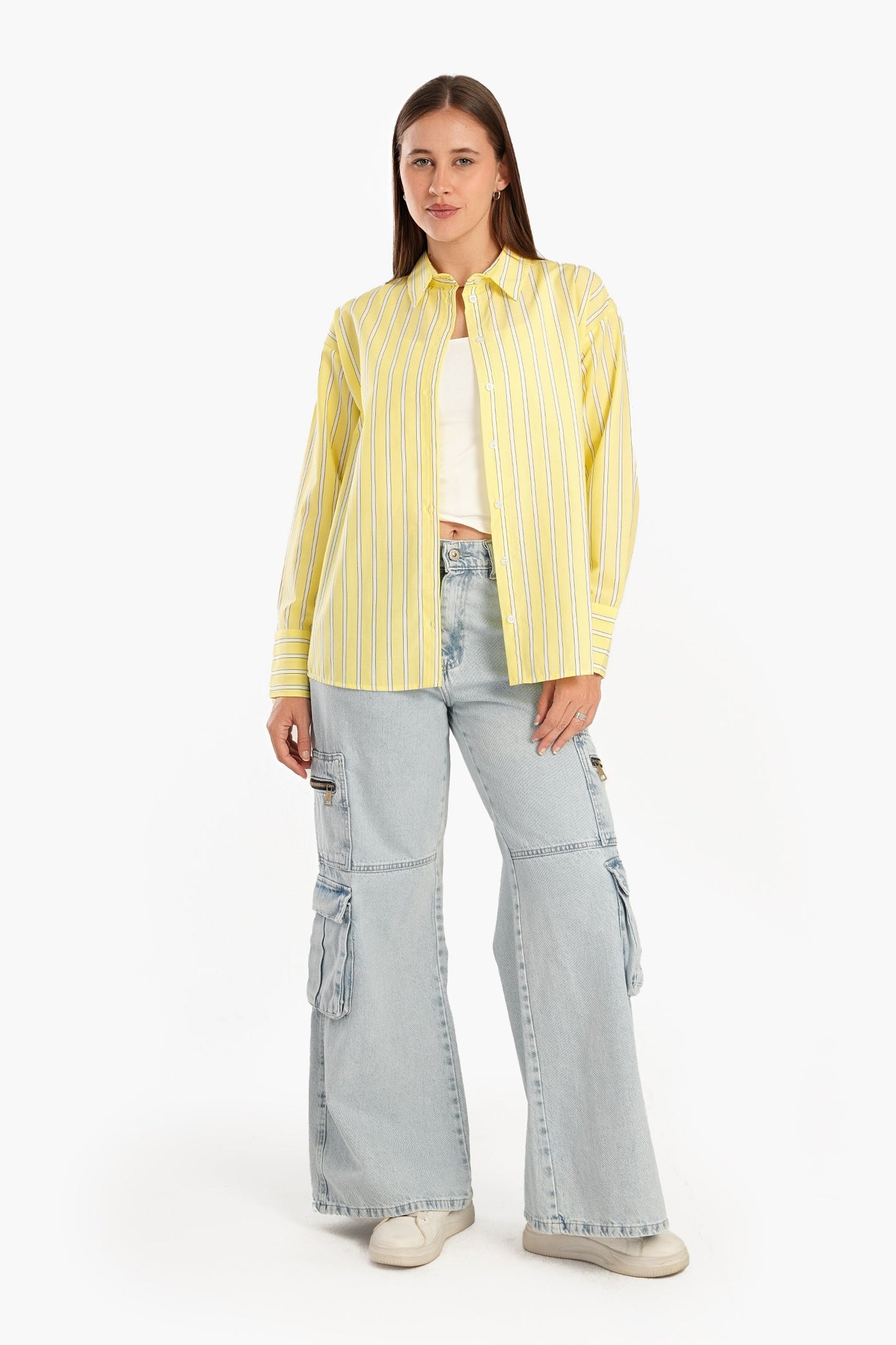 Light Yellow Striped Shirt