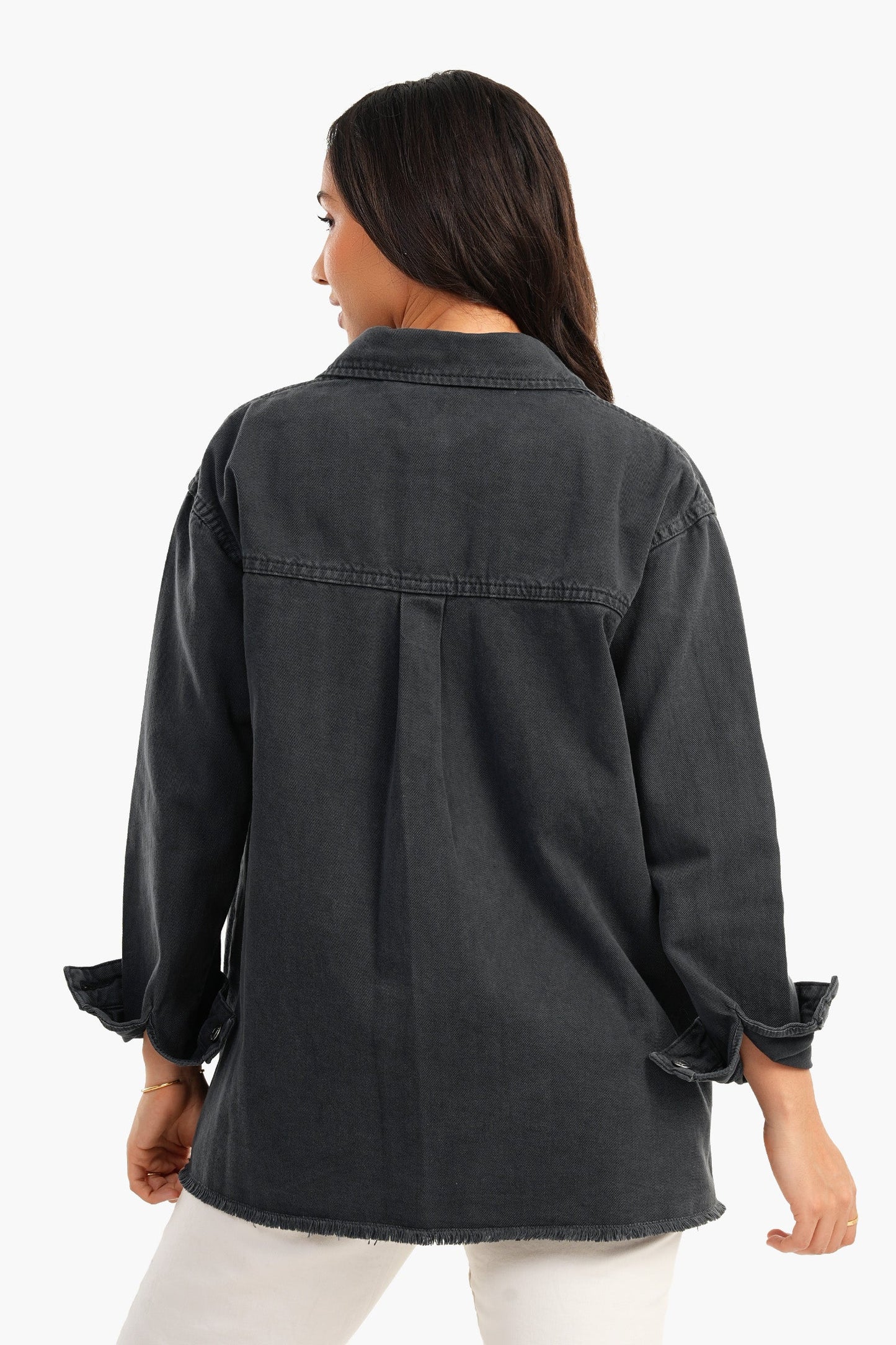 Carina Denim Shirt with Chest Pockets