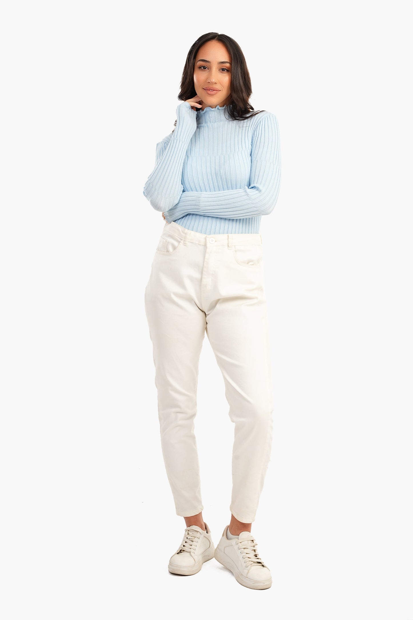 Carina Ribbed Slim Fit Pullover