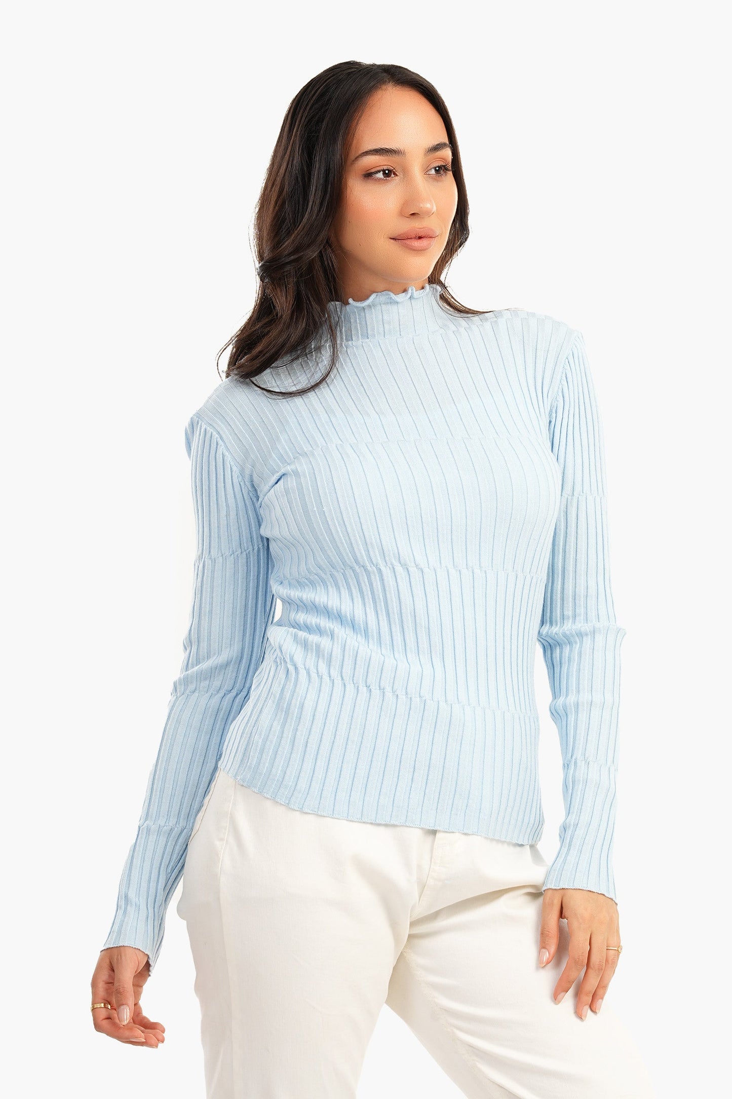 Carina Ribbed Slim Fit Pullover