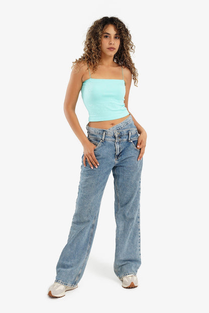 Spaghetti Straps Cropped Top - Carina - ??Ã¢â‚¬â„¢????????ÃƒÂ±??Ã¯Â¿Â½ÃƒÂ¿??Ã†â€™?ÃƒÂ¿????