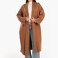 Wool Open Neckline Coat