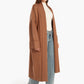 Wool Open Neckline Coat