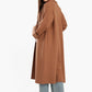 Wool Open Neckline Coat