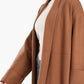 Wool Open Neckline Coat