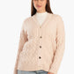 Wool Cable Knitted Cardigan