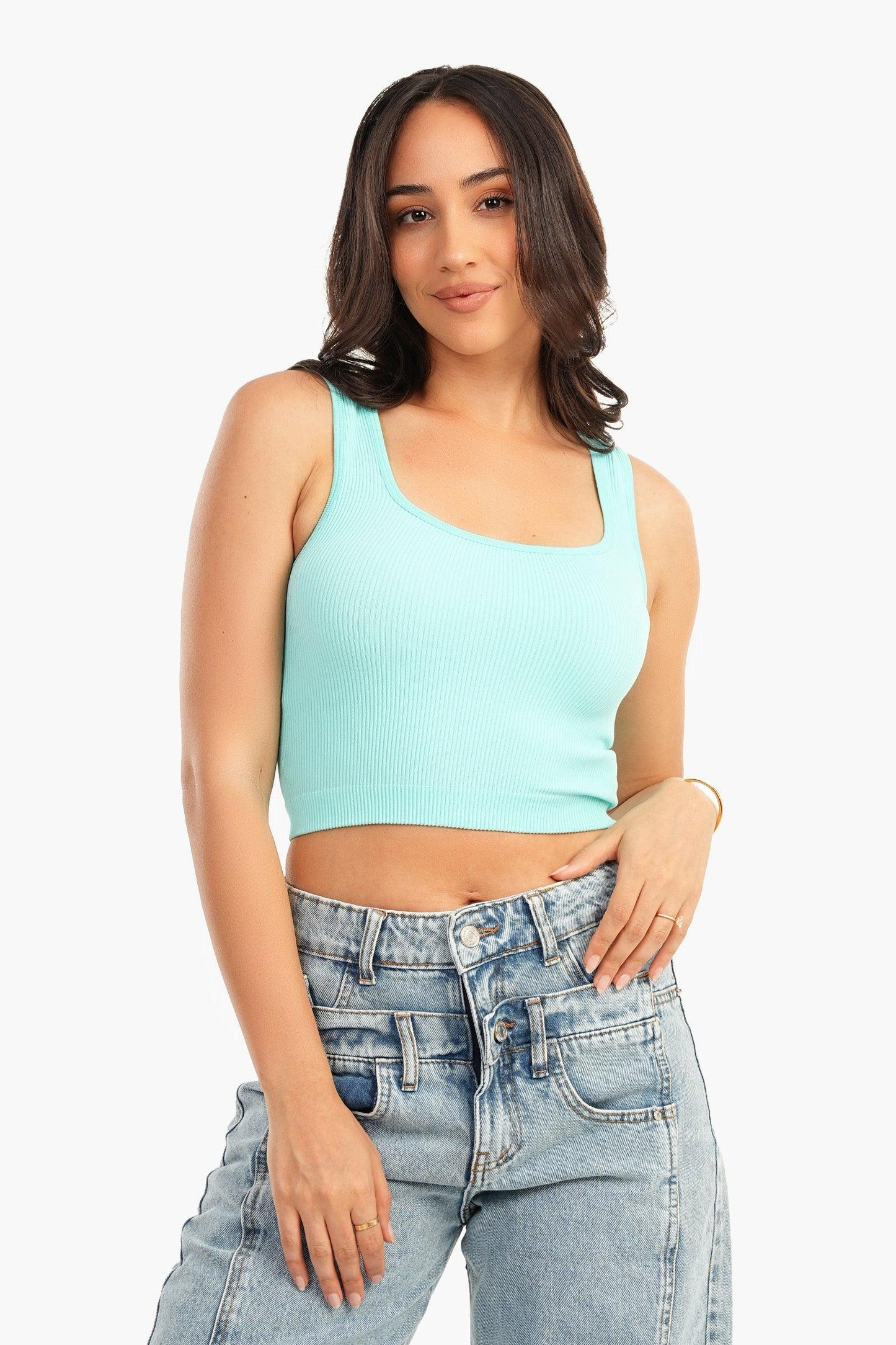 Carina Wide Strap Crop Top