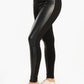 Black Leather & Suede Pants