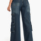 Vintage Wide-Leg Cargo Jeans