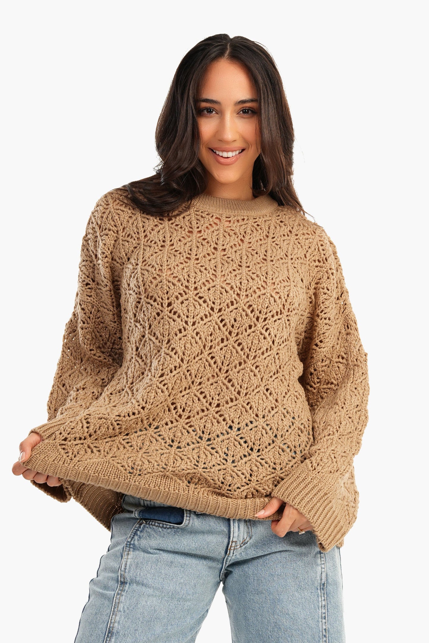 Carina Brocade Arcylic Pullover