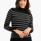 Carina Pullover with Horizontal Stripes