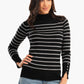 Carina Pullover with Horizontal Stripes