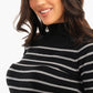 Carina Pullover with Horizontal Stripes