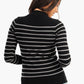 Carina Pullover with Horizontal Stripes