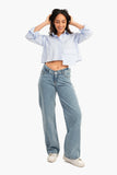 Carina Asymmetrical Cropped Shirt