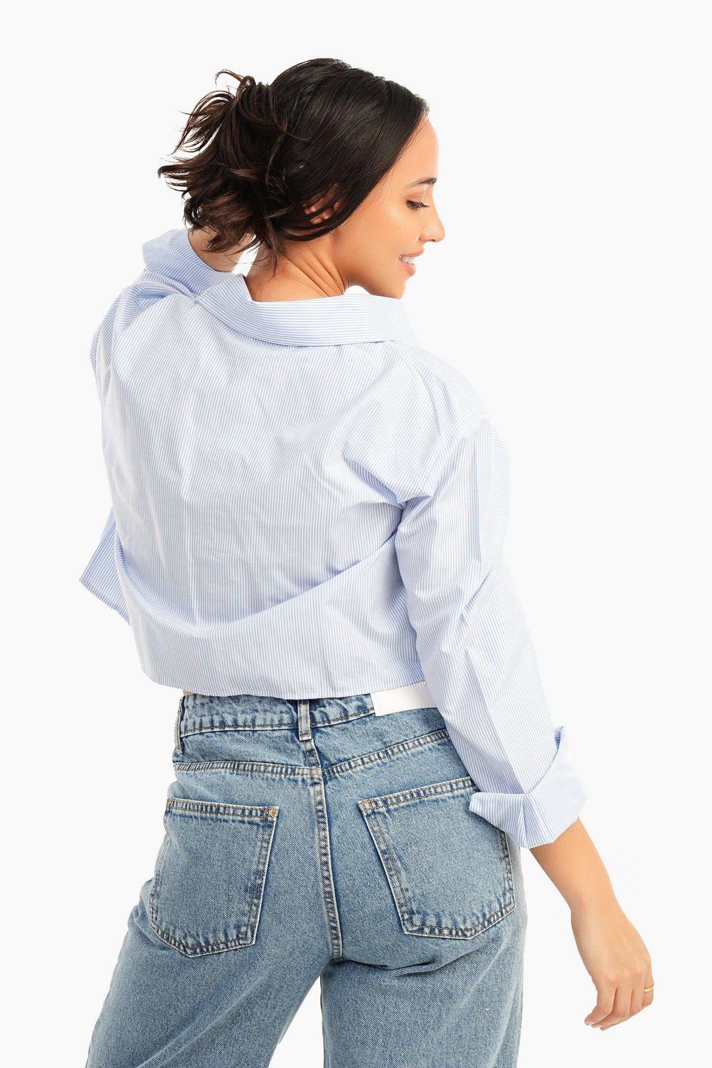 Carina Asymmetrical Cropped Shirt