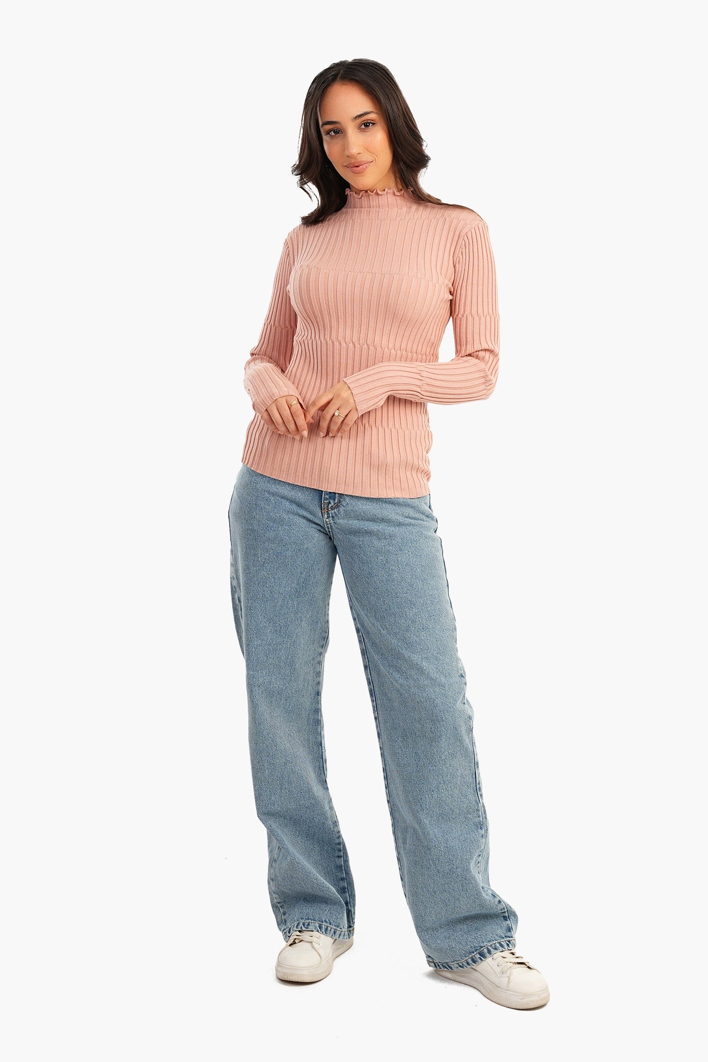 Carina Ribbed Slim Fit Pullover