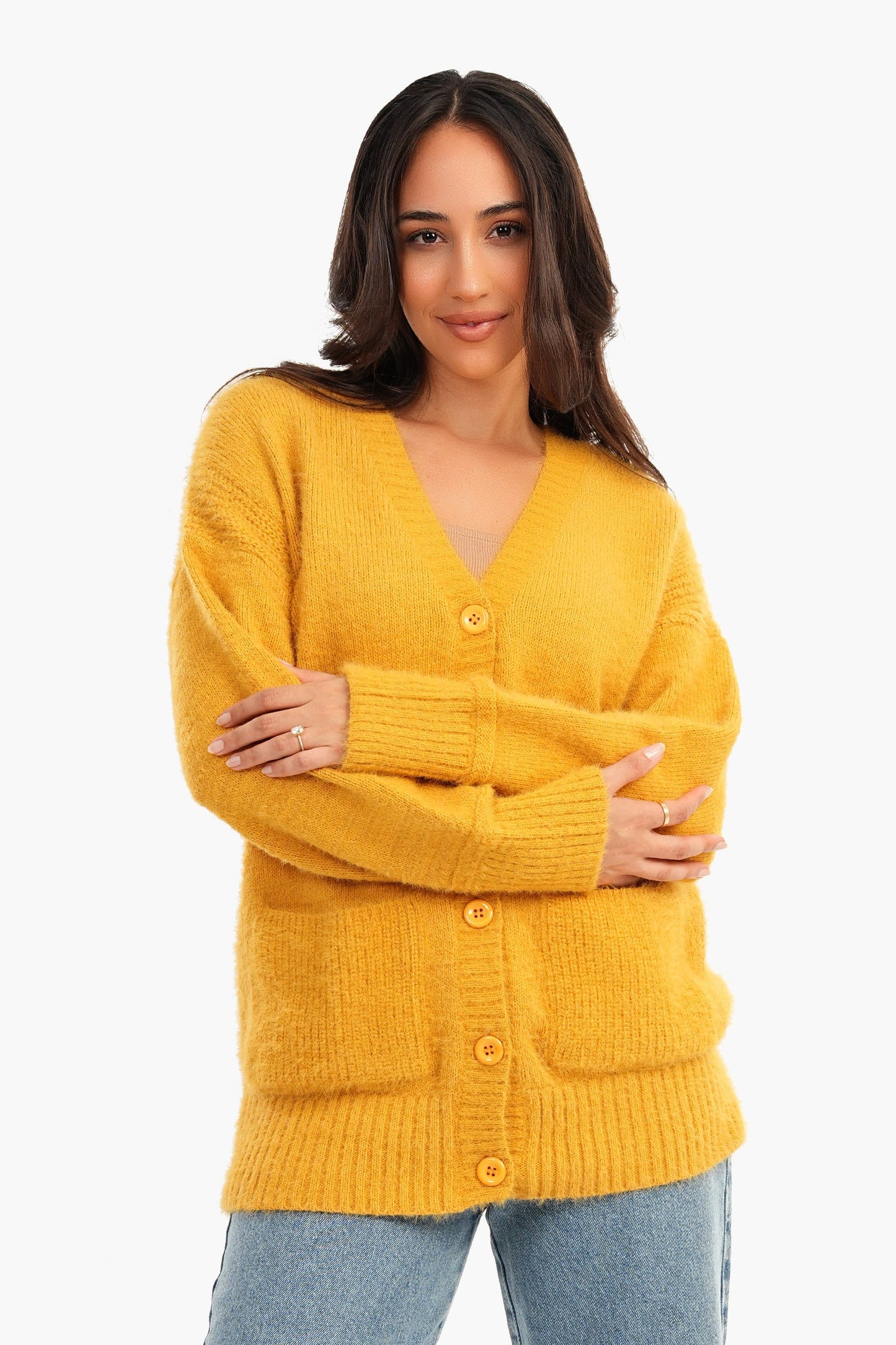 Carina Knitted Drop Shoulder Cardigan