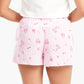 Pink Striped & Printed Pyjama Short