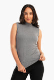 Carina Sleeveless High Neck Pullover