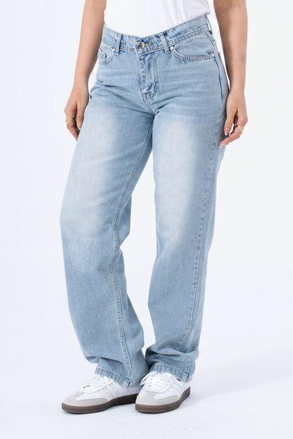 Sky Romance Straight Denim